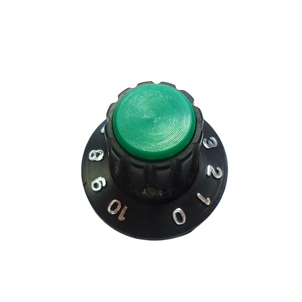 Knob Plástico com Parafuso Numerado Preto com Verde 1426 40401 40401