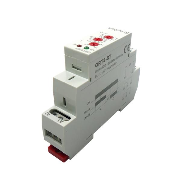 Temporizador On-Delay Estrela/Triângulo 12-240VCA/VCC Brasiltec GRT8-ST 39624 39624