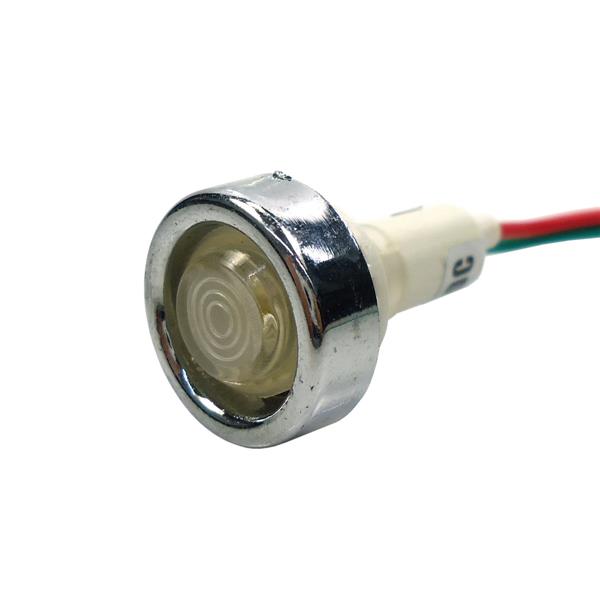 Sinaleiro Miniatura com Rabicho 24V Branco PL-108CB-W 39598 39598