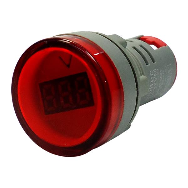 Voltímetro Digital 22mm Brasiltec AD22-22VM 39621 39621