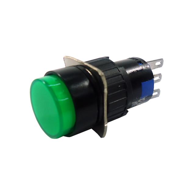 Botão de Comando Redondo Pulsante 16mm JNG YLAY8E-Y11G 39333 39333