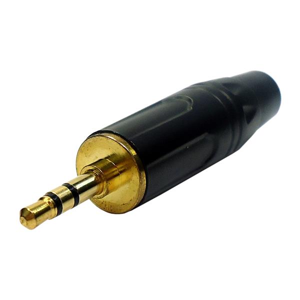 Plug Profissional Metálico P2 Stereo Preto 39495 39495