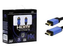 Cabo HDMI 2.0 Plus 4K HDR 20M 19 Pinos Chip Sce 018-1220 40907 40907