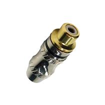 Plug RCA Fêmea Metálico Preto 40933 40933 