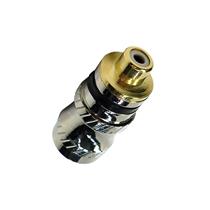 Plug Profissional RCA Automotivo Fêmea Metálico Preto 40937 40937 