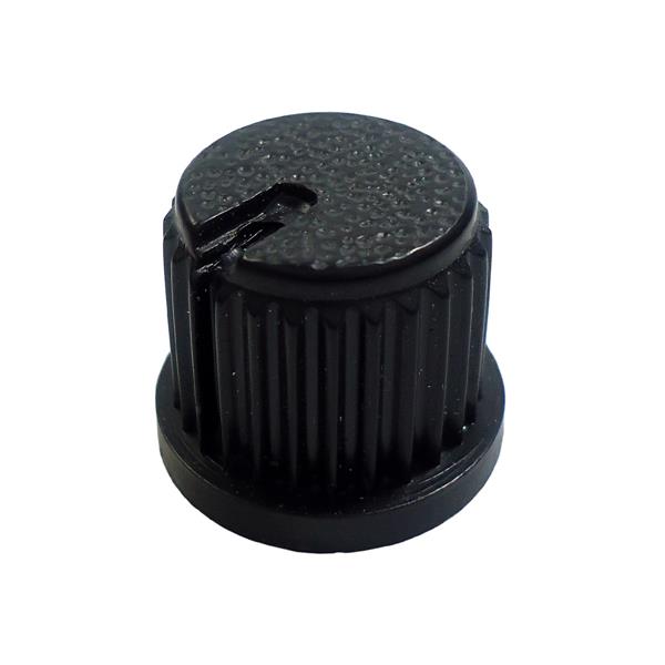 Knob Plástico com Parafuso, Bucha, Indicador e Rosca Preto AD-209 40921 40921