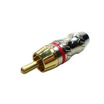 Plug RCA Macho Metálico Vermelho 40932 40932 