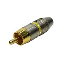 Plug RCA Macho Metálico Gold 40943 40943