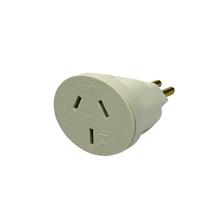 Adaptador Branco 3 Pinos Chatos para Padrão Brasileiro 20A 250V 40955 40955