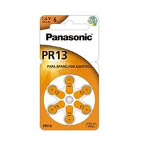 Bateria Auditiva Zinc Air PR13 Panasonic 1,4V - cartela com 6 unidades 39912 39912