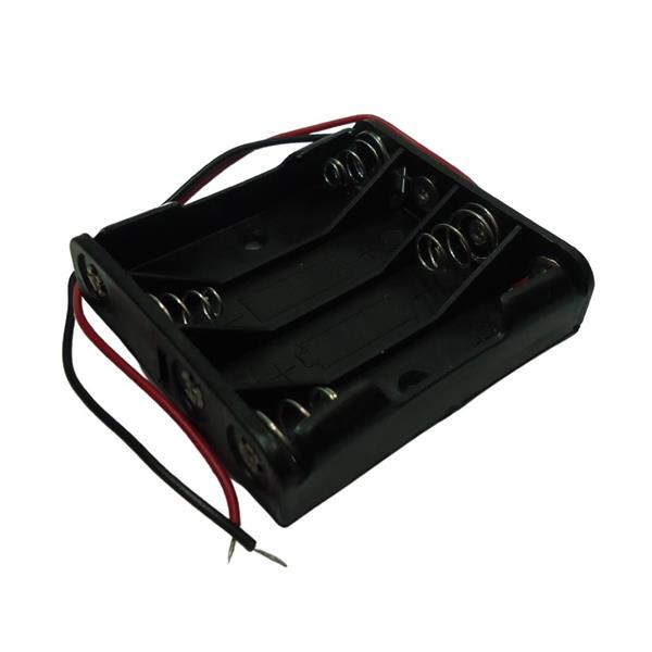 Suporte para 4 Pilhas Palito Preto 39917 39917