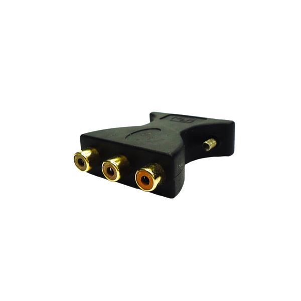 Adaptador 3 RCA Fêmea X DVI Macho (18+5) 40100 40100