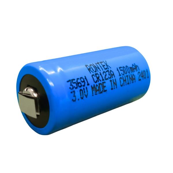 Bateria de Lithium com Terminais 3,0V 1300mah CR-123A 40124 40124