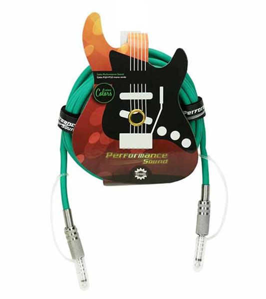 Cabo P10 + P10 Mono 3m Verde Performance Sound 018-0085 40812 40812