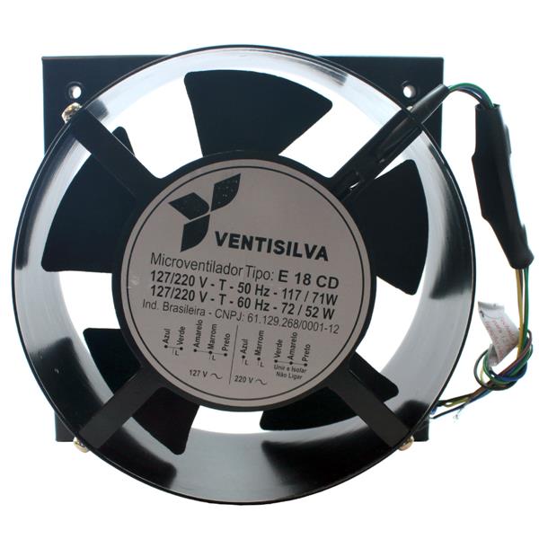 Microventilador Axial 185x185x102mm 127/220V Ventisilva E18 CD 14749 14749