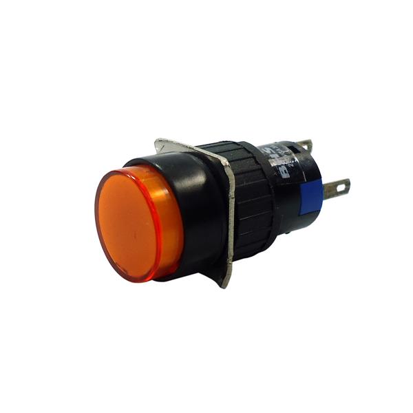 Botão de Comando Redondo Retentivo 16mm BHS HB16-11TD/Y 40007 40007