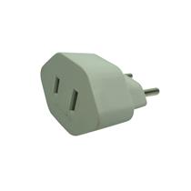 Adaptador 2P de 10A Cinza Margirius ADP2-22 (14571) 40650 40650 
