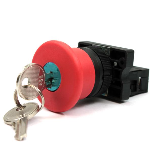 Botão de Emergência Chave para Destravar Metaltex P20ACR-R-1B 14671 14671
