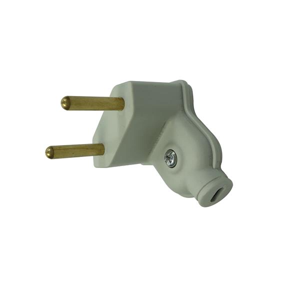 Plugue 2P Ø 4,0mm 10A 250V Cinza Margirius PLD6-2 (13042) 40669 40669