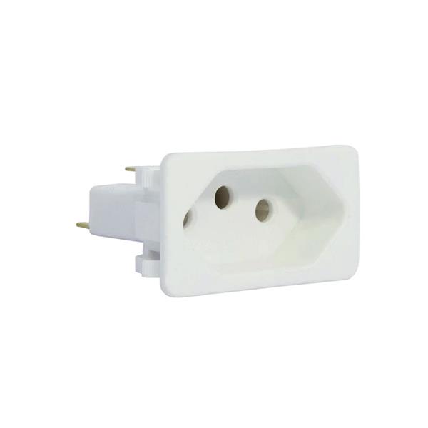 Tomada de Embutir 3 pinos 10A Branca TPA2-3EBE (13387) 40645 40645