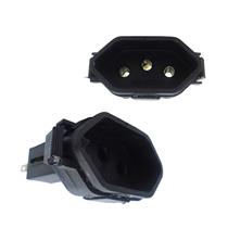 Tomada de Embutir 3 pinos 10A Preta DC-300/42 40757 40757