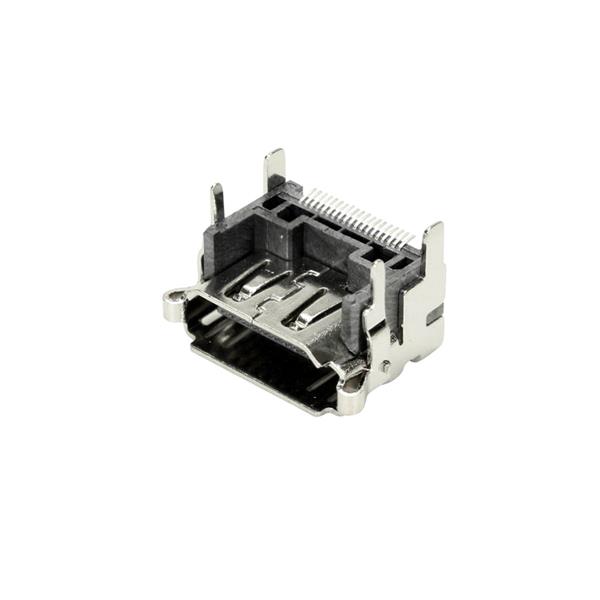 Conector HDMI Fêmea 180° para Placa com Suporte Terra 90° 40496 40496