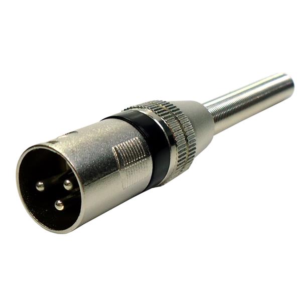 Conector Canon Macho Preto com Mola Chip Sce 062-6910 40465 40465