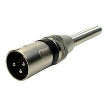 Conector Canon Macho Preto com Mola Chip Sce 062-6910 40465 40465 