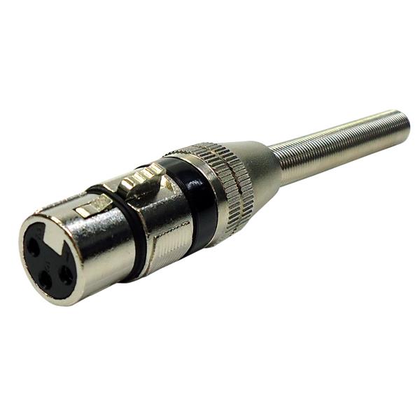 Conector Canon Fêmea para Cabo com Mola 40466 40466