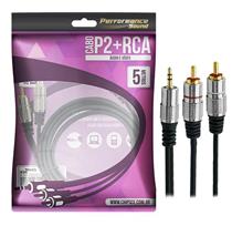 Cabo de Áudio P2+RCA 5M Chip Sce 018-0705 40509 40509