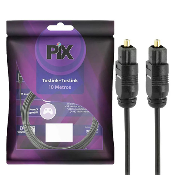 Cabo Óptico Toslink 10M Chip Sce 018-9006 40505 40505