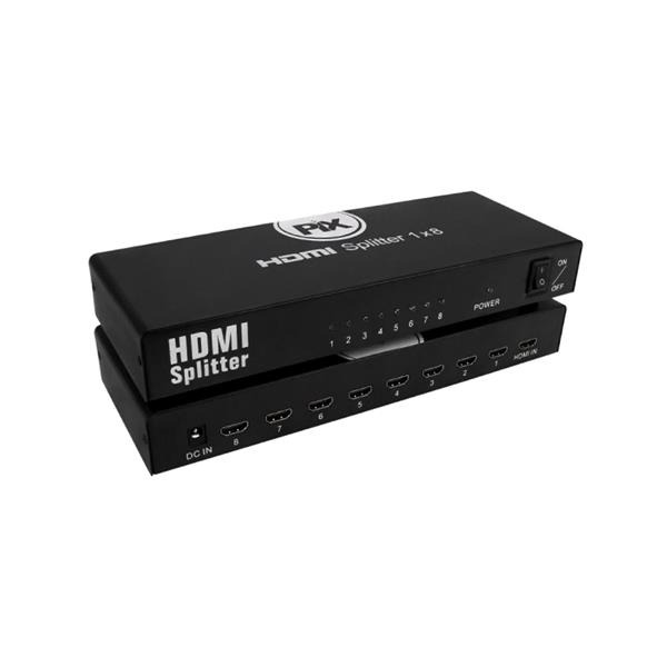 Divisor de Vídeo HDMI 1 Entrada para 8 Saídas 1.4 Chip Sce 075-0818 40526 40526