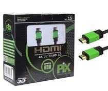 Cabo HDMI 2.0 Plus 4K HDR 15M 19 Pinos Chip Sce 018-1520 41126 41126