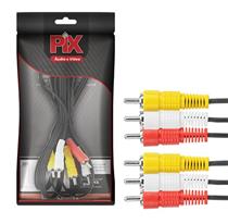 Cabo de Áudio e Vídeo 3RCA+3RCA Chip Sce 018-0046  41091 41091 