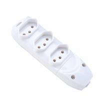 Tomada Múltipla 2P+T 10A 250V Branca Tramontina 57504/063 41035 41035