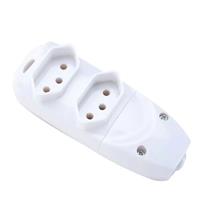 Tomada Múltipla 2P+T 10A 250V Branca Tramontina 57504/062 41036 41036 