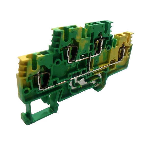 Conector Terra de Passagem Duplo Conexão por Mola Wieland WKFN 2,5 E/SL/35 56.703.8955.0 40726 40726