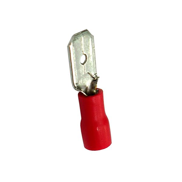 Terminal Pré-Isolado Faston Macho 6,3mm Vermelho   39894 39894