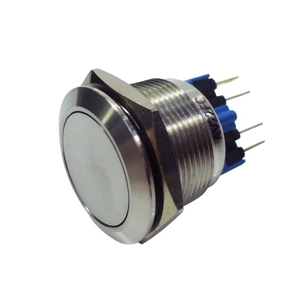 Botão Antivandalismo 22mm Pulsante Faceado Metaltex AV22FC 41509 41509