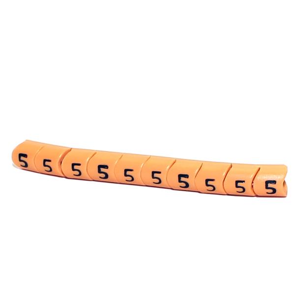 Marcador de Cabos Nº 5 até 2,5mm HG2 Cartela com 10 Unidades 5346 5346