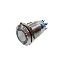 Botão Antivandalismo 19mm Pulsante Iluminado Vermelho 24VCC/VCA Metaltex AV19IC-7R 41645 41645 