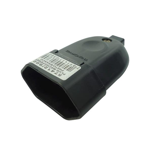 Plugue Fêmea 2P Ø 4,0mm 10A 250V Preto Tramontina 57412/900 40463 40463
