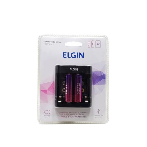Carregador de Baterias USB Elgin 46RSCUSB0000 41828 41828