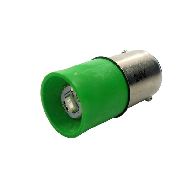 Lâmpada Led 24,0V BA15D Verde 41928 41928