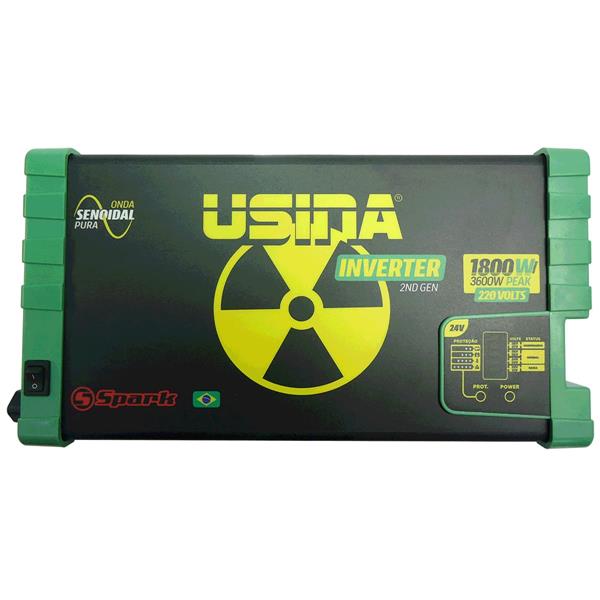 Inversor de Potência E-24V S-220VAC 60HZ 1800W Usina SUIN-180024220 42087 42087