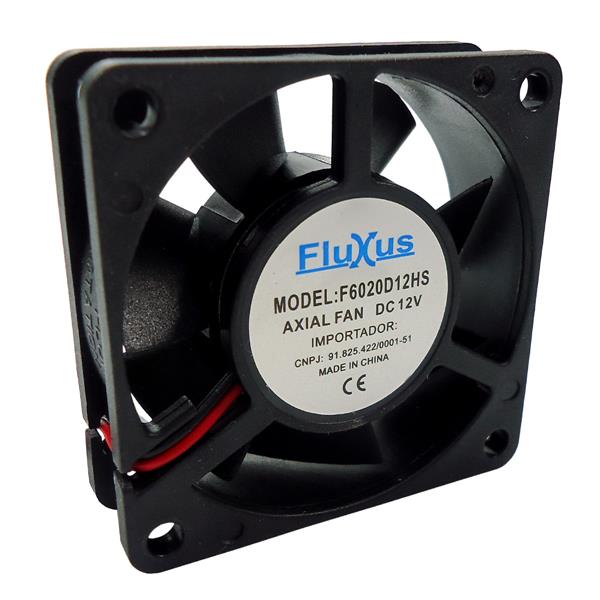 Microventilador Axial 60x60x20mm 12VCC Fluxus f6020D12HS' 42133 42133