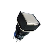 Botão de Comando Quadrado com Retenção Iluminado Metaltex P16-IS7-W2 42195 42195