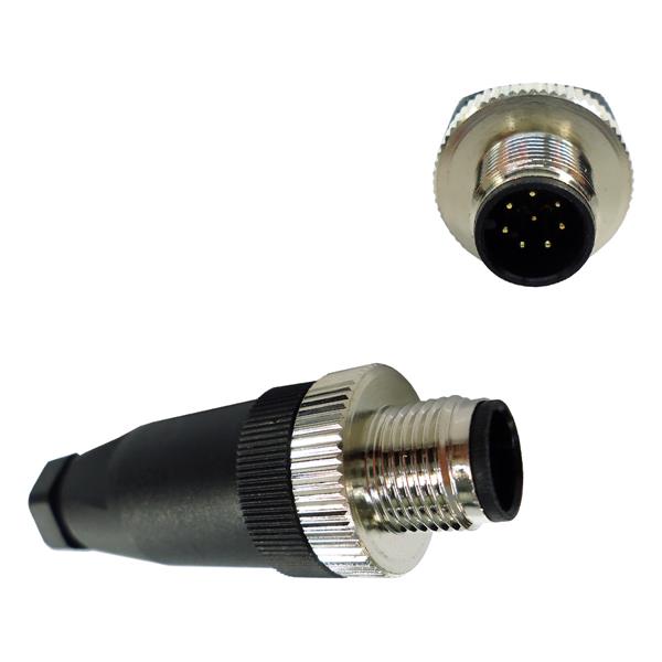 Conector para Sensor 180° 8 Pinos Tecnotron CDA12M/8S-0A 42215 42215