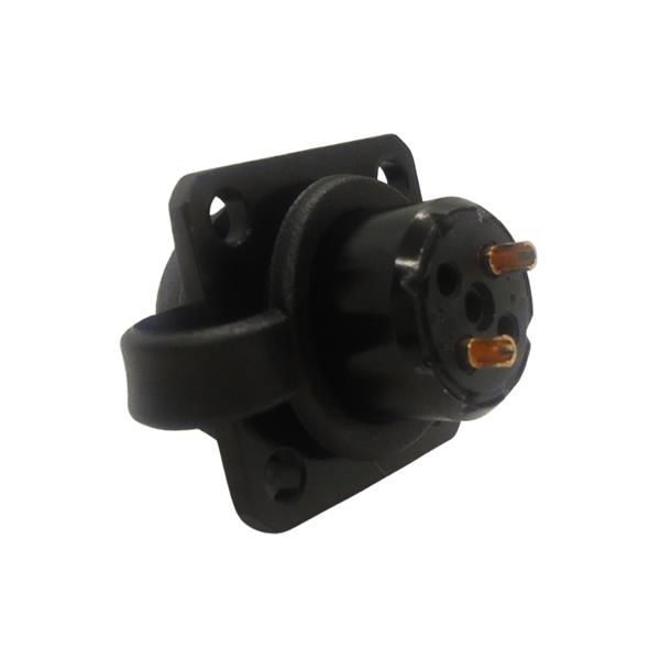 Conector Base Quadrada Macho 2 Vias M16 CQV43-PT (2-4) 42335 42335