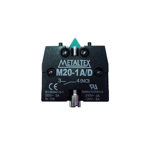 Bloco de Contato 1NA para Botão de Comando Metaltex M20-1A/D 42381 42381